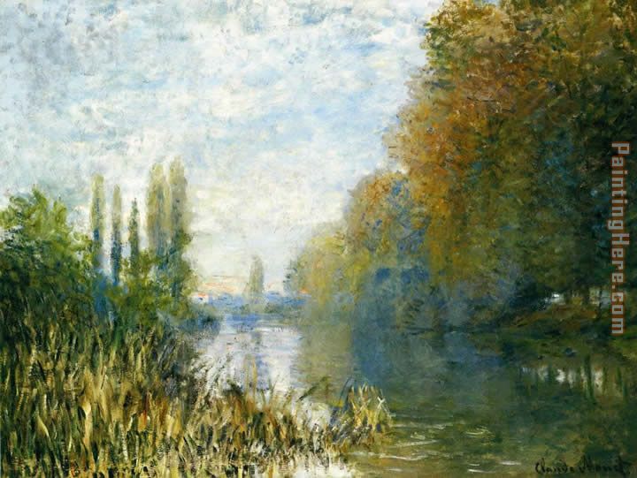 The Banks of The Seine in Autumn painting - Claude Monet The Banks of The Seine in Autumn art painting